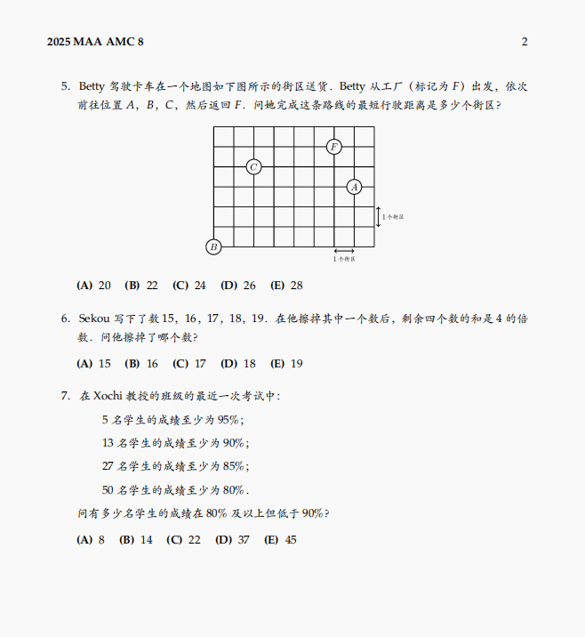 *扫盲贴！AMC8数学竞赛详细介绍，附AMC8历年真题及培训课程
