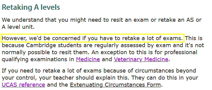 英国哪些大学不接受重考A-Level？