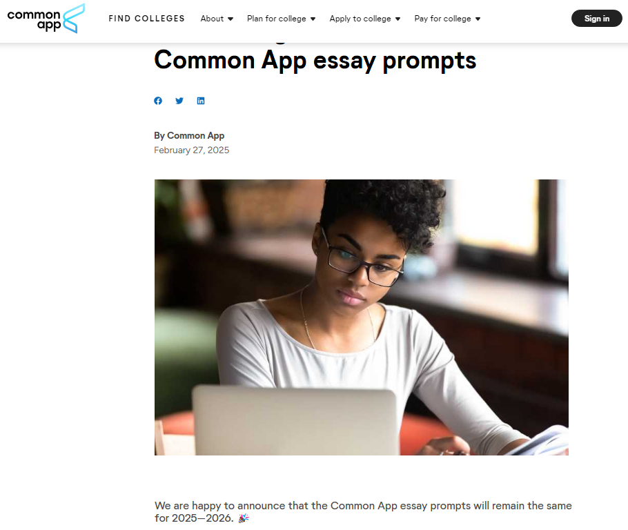 琢玉计划 | Common App 2026申请季写作指南：主文书题目解析+附加信息两大更新