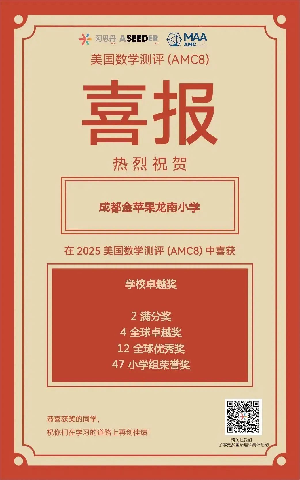 在成都考AMC8有什么用？成都四七九/成外都在考？附成都AMC8培训课程