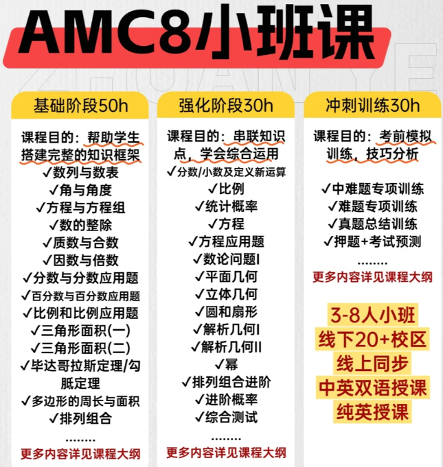 上海小学三升四暑假，用AMC8解锁孩子数学潜能，助力孩子冲刺三公名校！