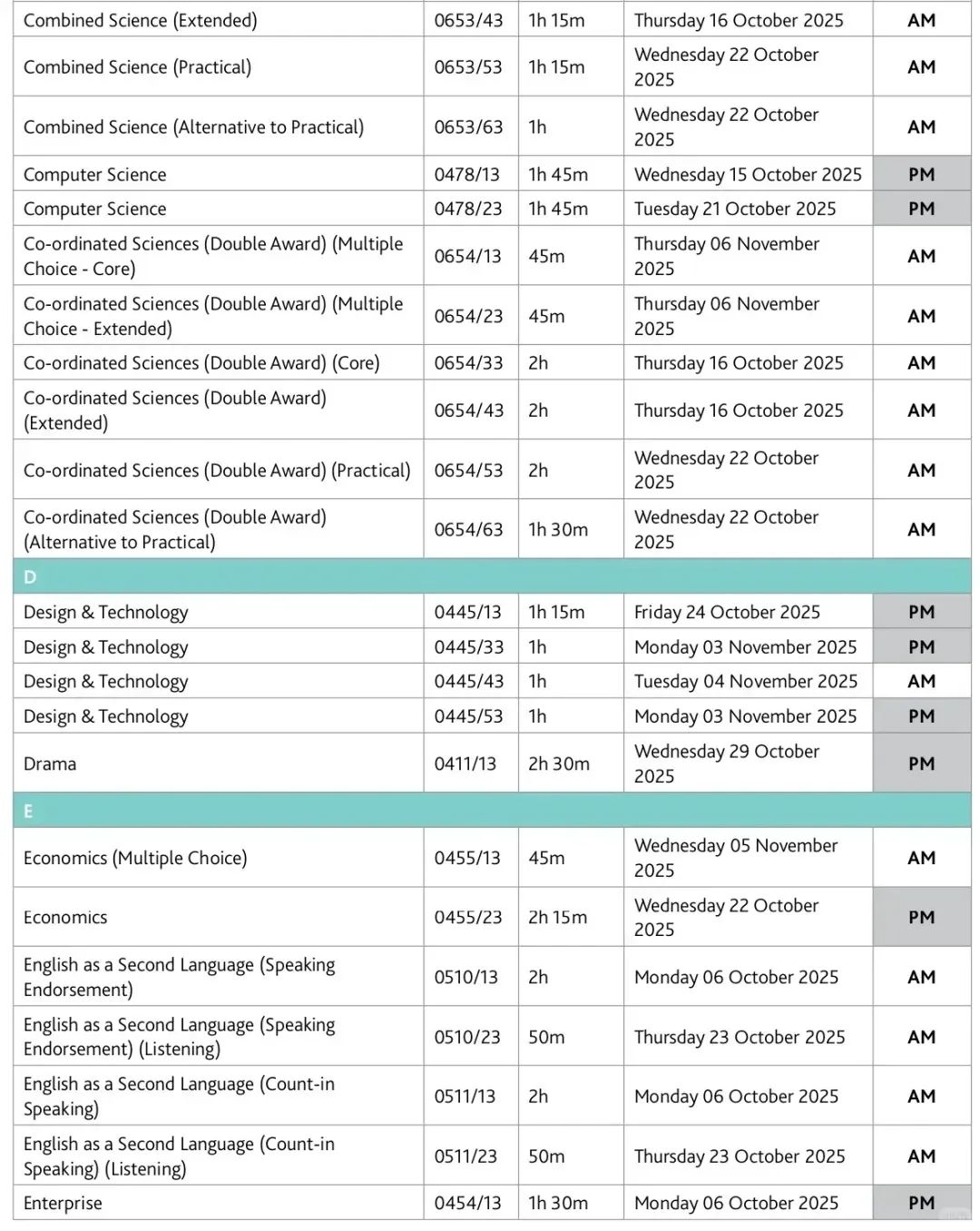 准备秋季大考的国际生注意了！CIE、爱德思考试局考试时间已公布！