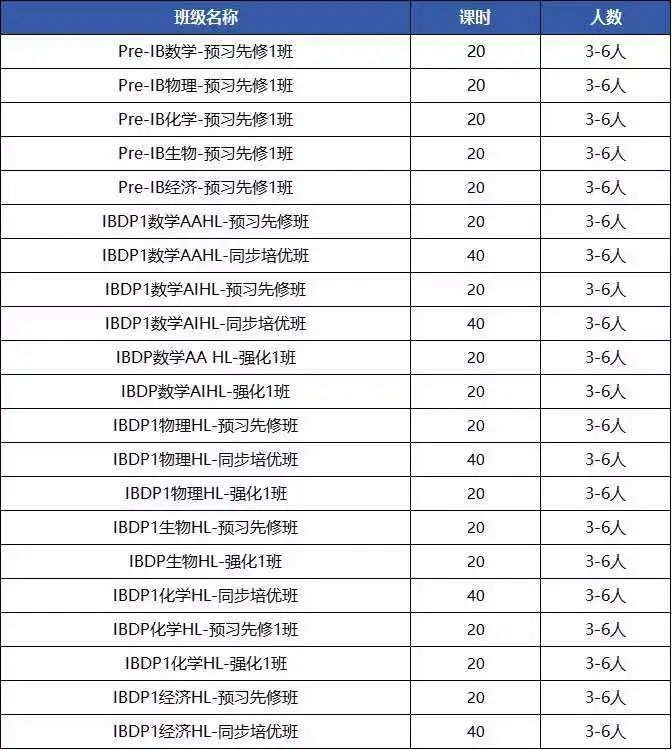 上海IBDP暑假班！线下面授！1对1小班课全科辅导！
