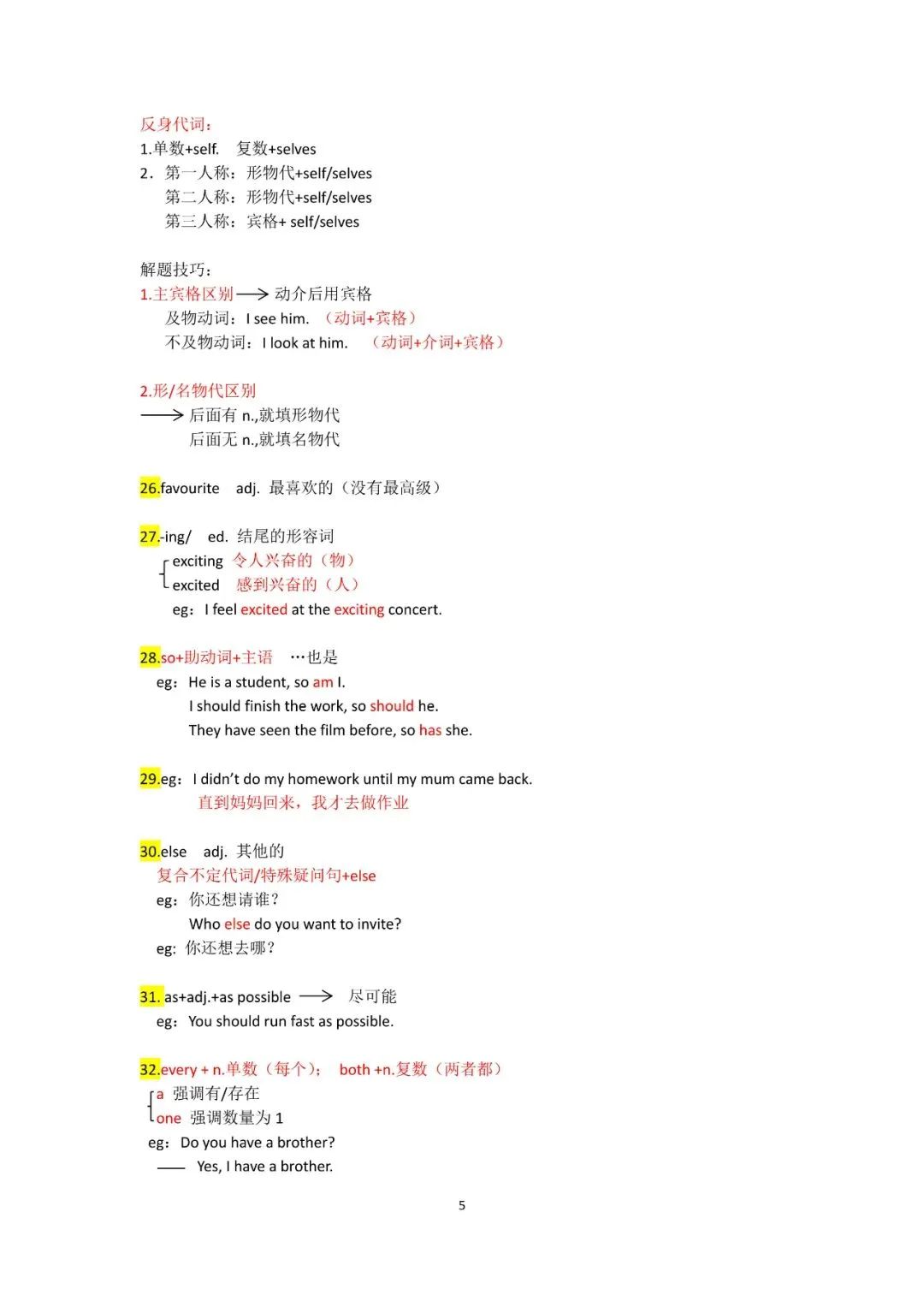 KET考试语法汇总：55个语法考点，每个都是得分点！