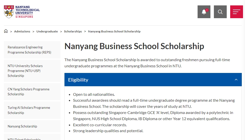 去新加坡留学，能申请哪些奖学金？