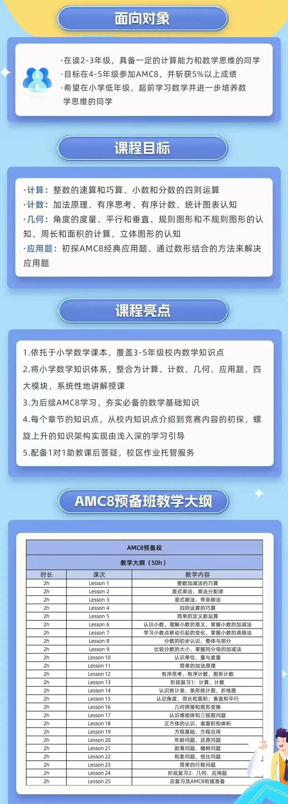 2-3年级能考AMC8数学竞赛吗？低龄学霸养成计划AMC8预备班全面启动！