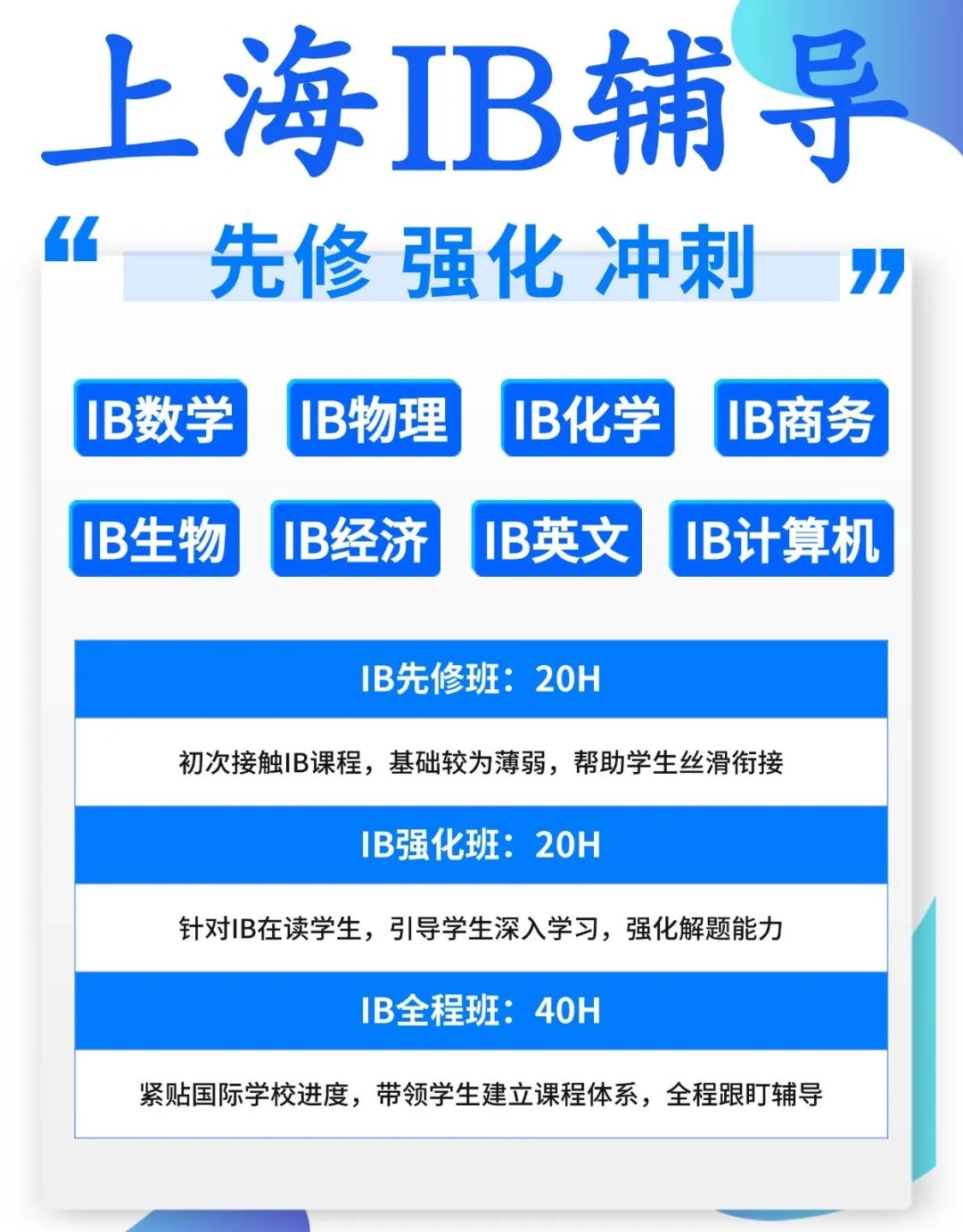 IB课程怎样拿7分？附上海牛娃都在学的IB培训课程