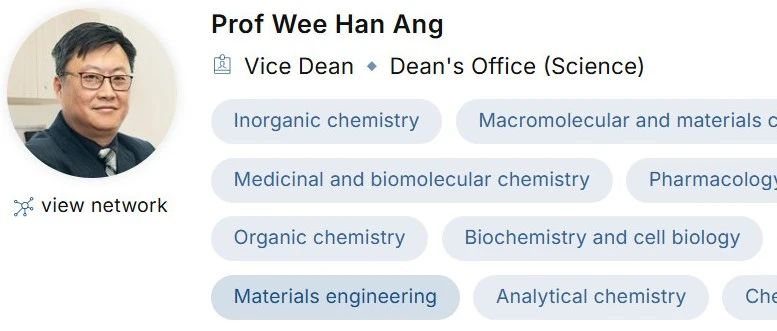 新加坡国立大学全奖博士项目(Prof. Wee Han Ang)