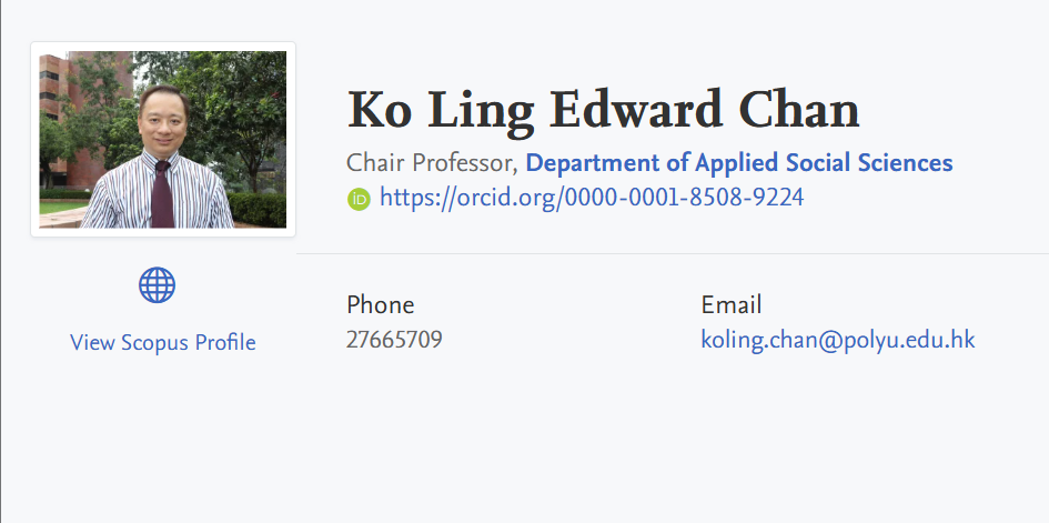 香港理工大学全奖博士招生(Prof. Ko Ling Edward Chan)