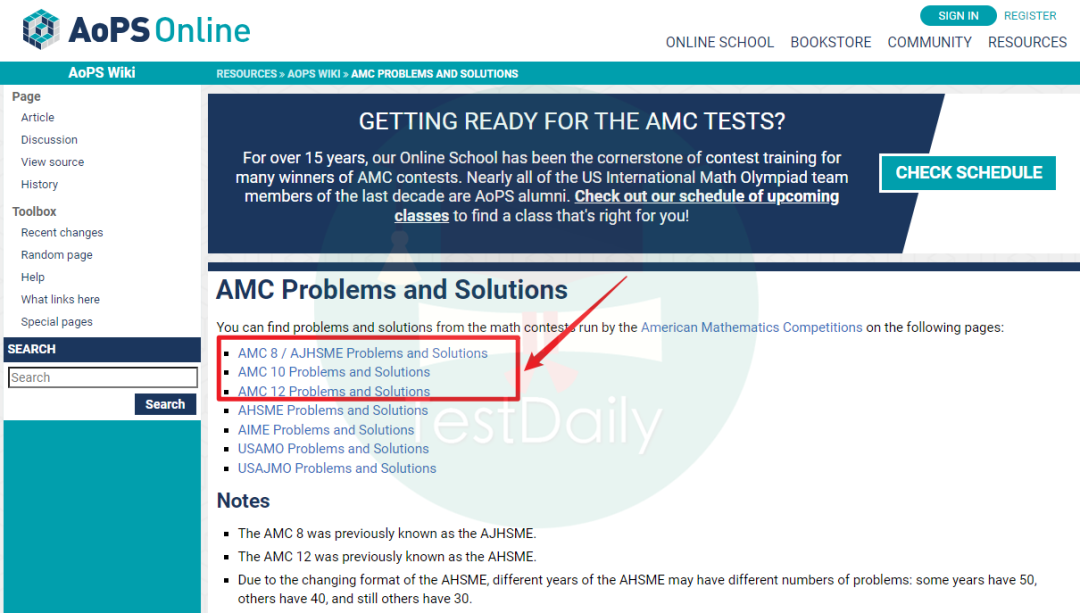 数学类竞赛超实用学习网站盘点！我就说上网能学到好东西吧