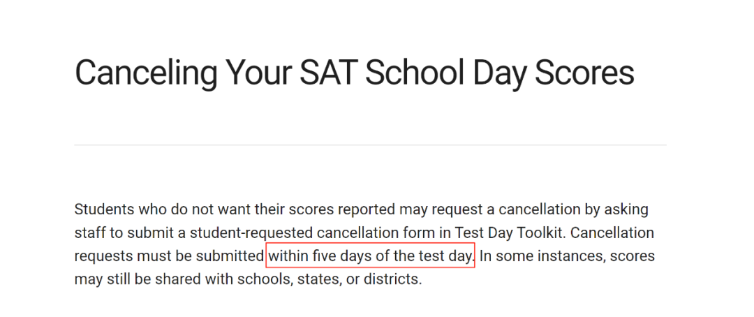 SAT | SAT考试没发挥好，我可以自己取消成绩吗？如何取消成绩？