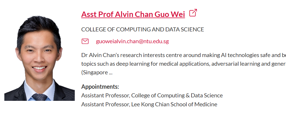 新加坡南洋理工大学全奖博士招生(Prof. Alvin Chan)