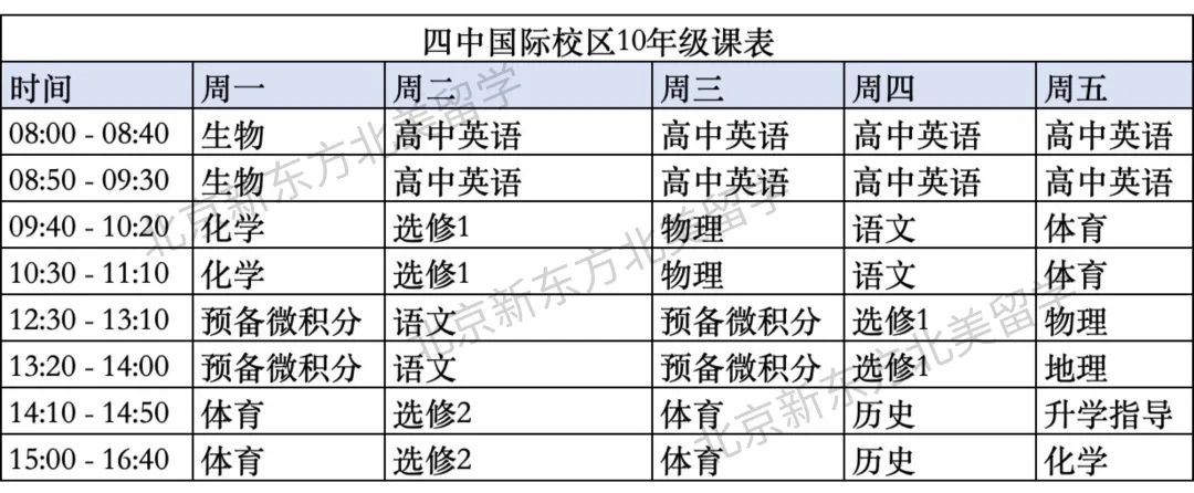 公立校一梯队国际部10年级都在学什么？AP考什么？