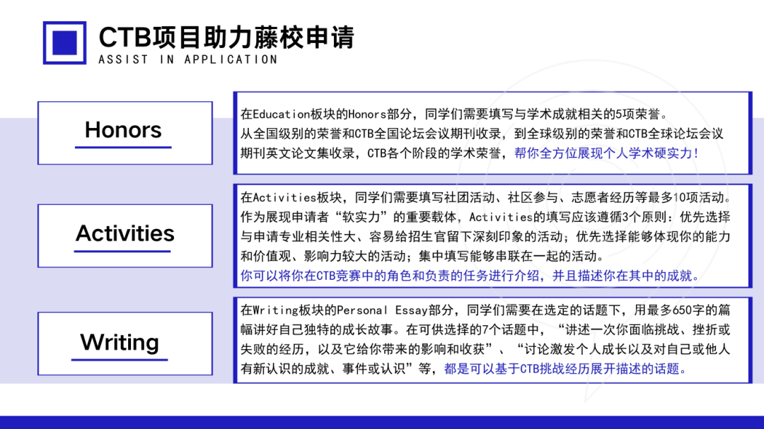 助力藤校申请！CTB常规组及CTB Junior组怎么选？附CTB辅导及课题、组队