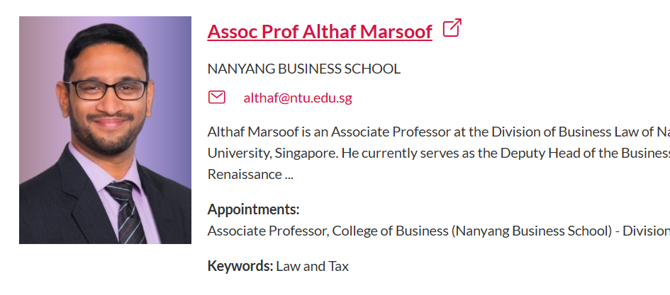 新加坡南洋理工大学全奖博士招生(Prof. Althaf Marsoof)