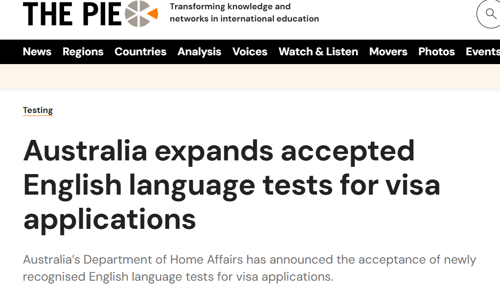 澳洲留学利好！3个新英语考试获官方认可，申请更灵活！