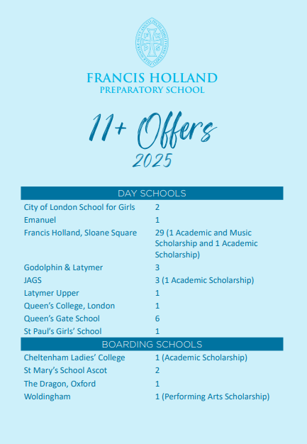 2025年英国最佳私校奖项获得学校之一，弗朗西斯霍兰预备学校（Francis holland prep school）学校介绍