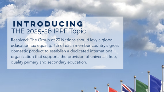 全球唯一“写+辩”双赛制英语赛事｜IPPF国际公共政策论坛招募启动！