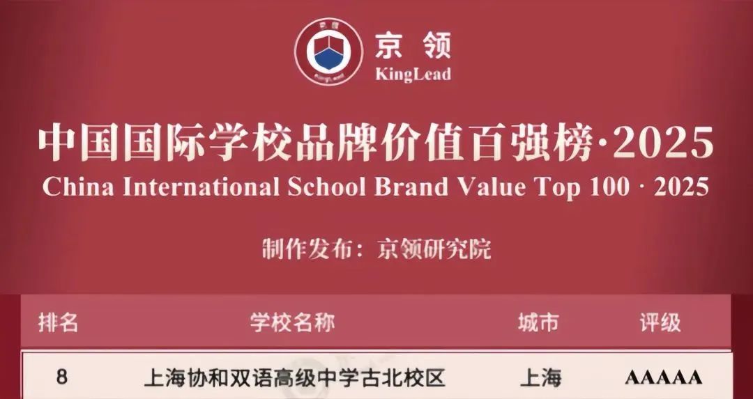 国际学校推荐｜上海协和双语高级中学古北校区