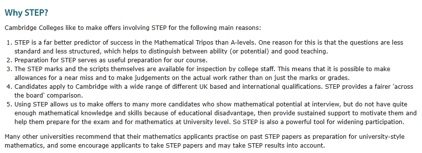 99%的学生忽略！剑桥大学可不止数学专业需要考STEP！