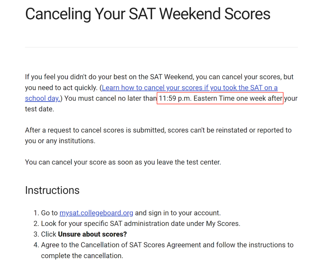 SAT | SAT考试没发挥好，我可以自己取消成绩吗？如何取消成绩？