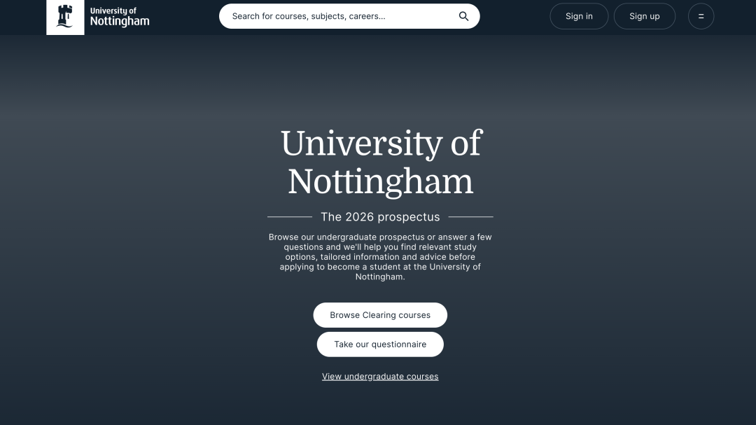 诺丁汉大学:绿色学府里的全球课堂 诺丁汉大学:绿色学府里的全球课堂