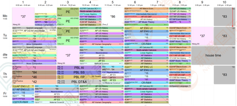 上海平和AP新学年10-12年级完整选课列表【附文理科选课建议】