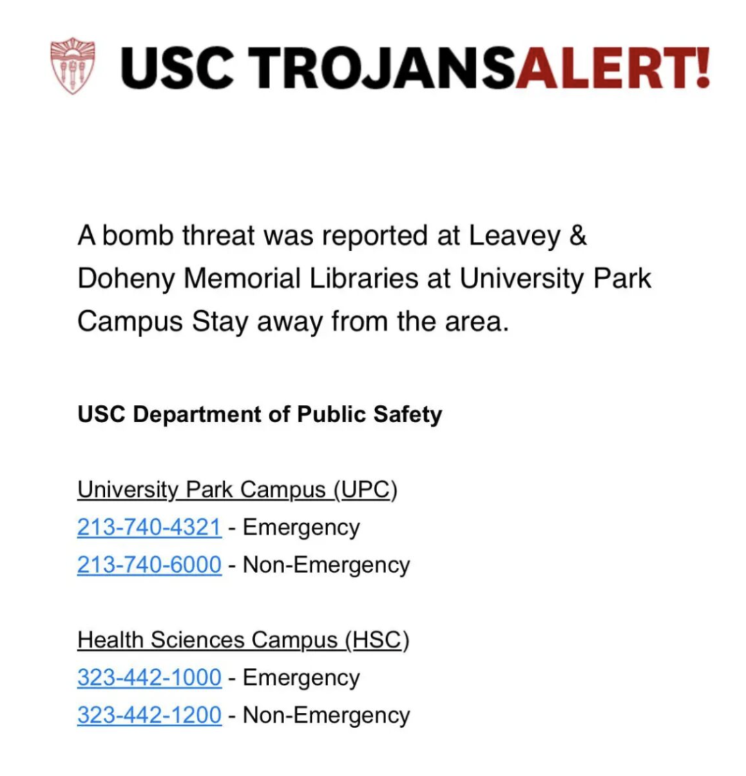 USC收到炸弹威胁！在这些最危险的美国名校读书仿佛误入哥谭市…