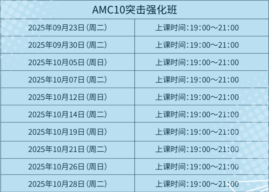 2025年AMC10竞赛考试倒计时！考试注意事项/备考攻略/考前冲刺班查收！