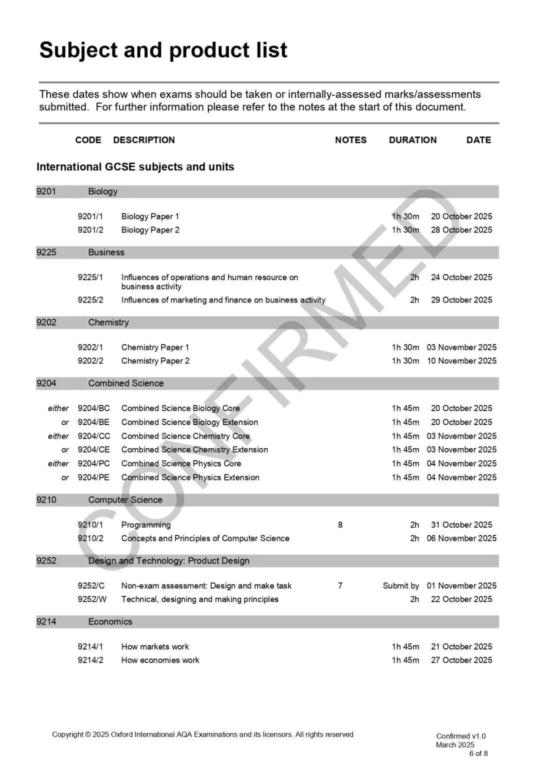 2025秋季 A-Level/IGCSE 考试安排来啦！含三大考局关键节点梳理