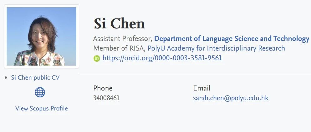 香港理工大学全奖博士招生(Prof. Si Chen)