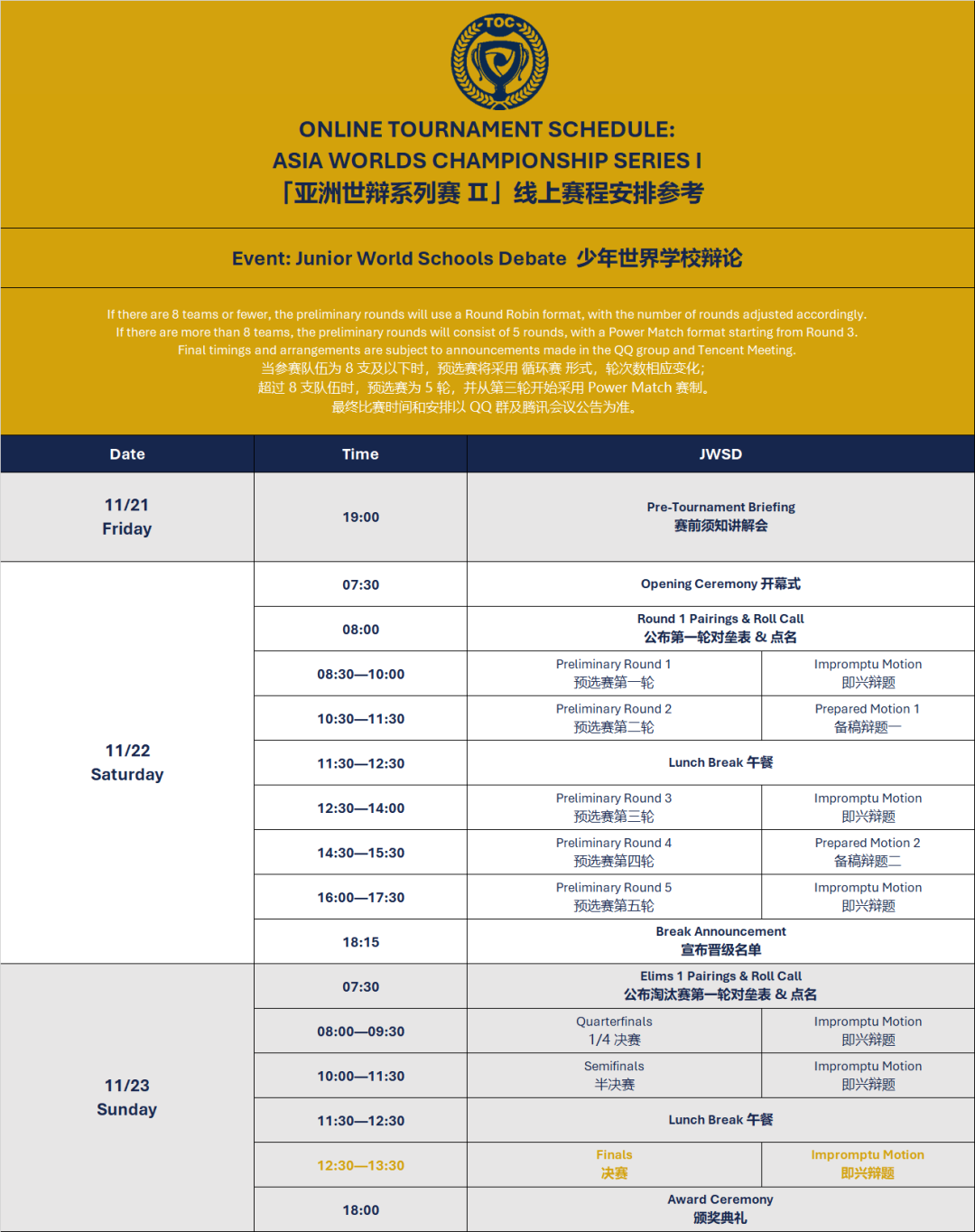 Announcement | 2025 AWCS Ⅱ