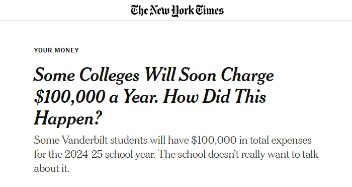 2025全美前100公私立大学学费大对比！