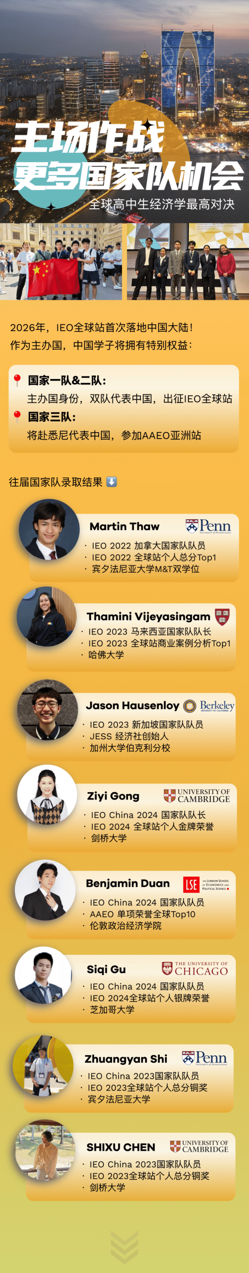 IEO China 2026报名启动｜国际经济学奥林匹克，点燃你的全球财经之旅！