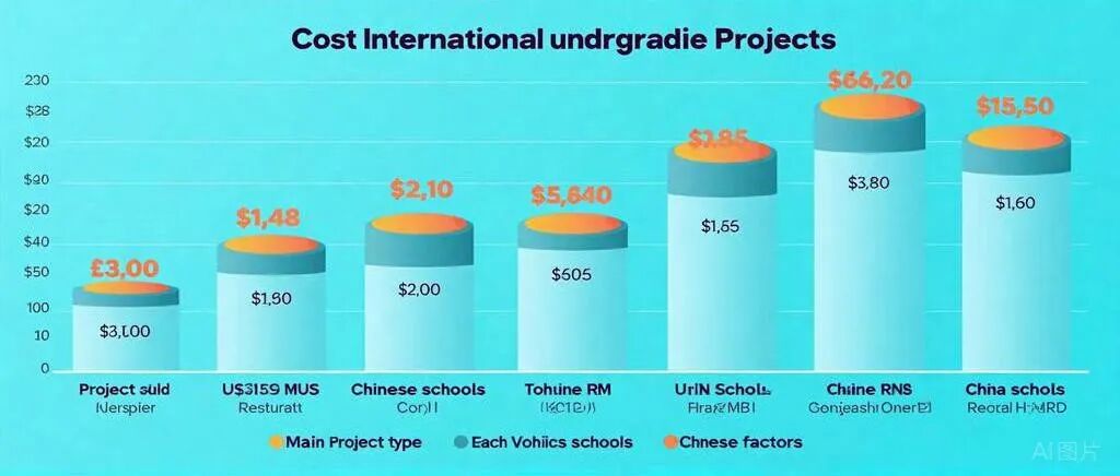 常见国际本科项目的费用情况：学费、住宿费、教材费、留学服务费等