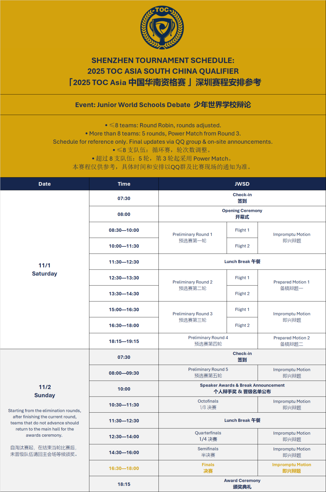 2025 TOC Asia 中国华南资格赛 | 深圳线下赛·参赛指南！