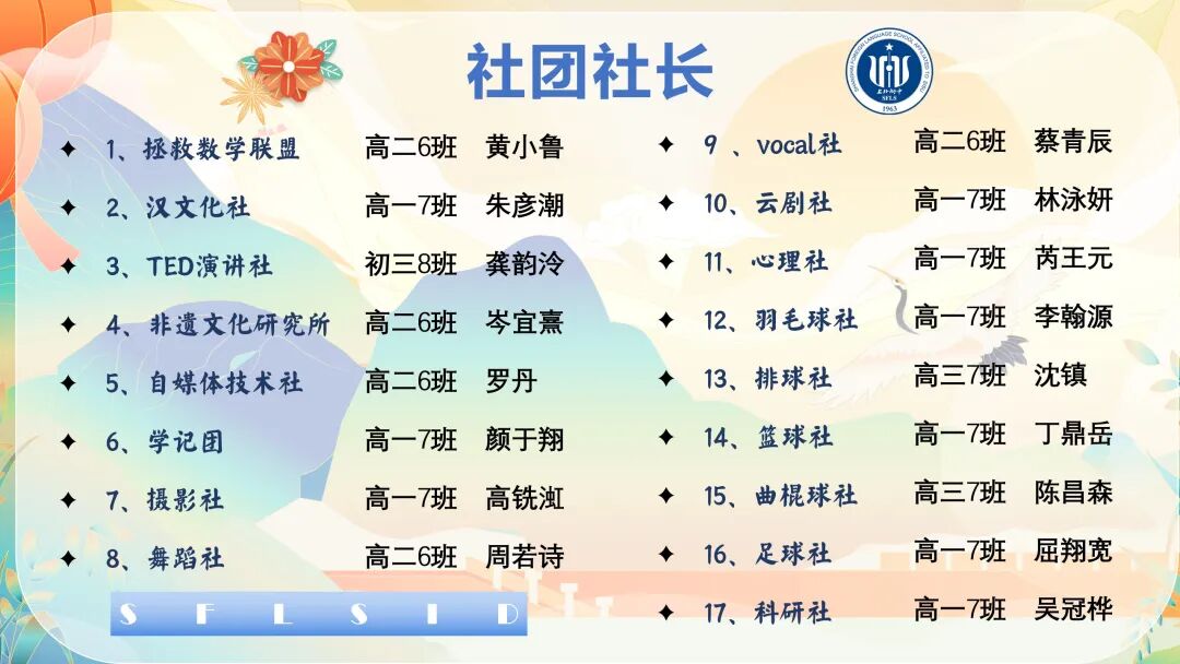 2025学年第一学期上外附中国际部开学典礼