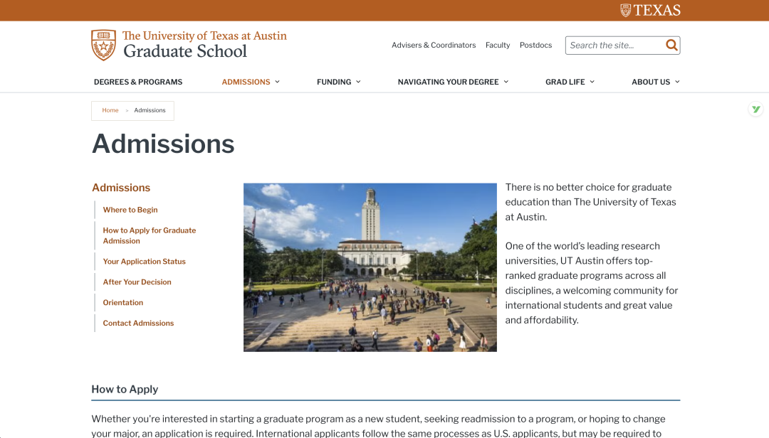 德克萨斯大学奥斯汀分校：德州规模最大的公立学校
