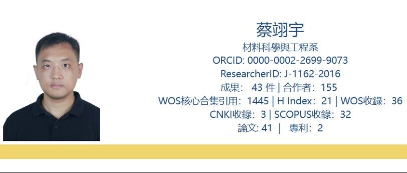 澳门科技大学蔡翊宇教授招收全奖博士生