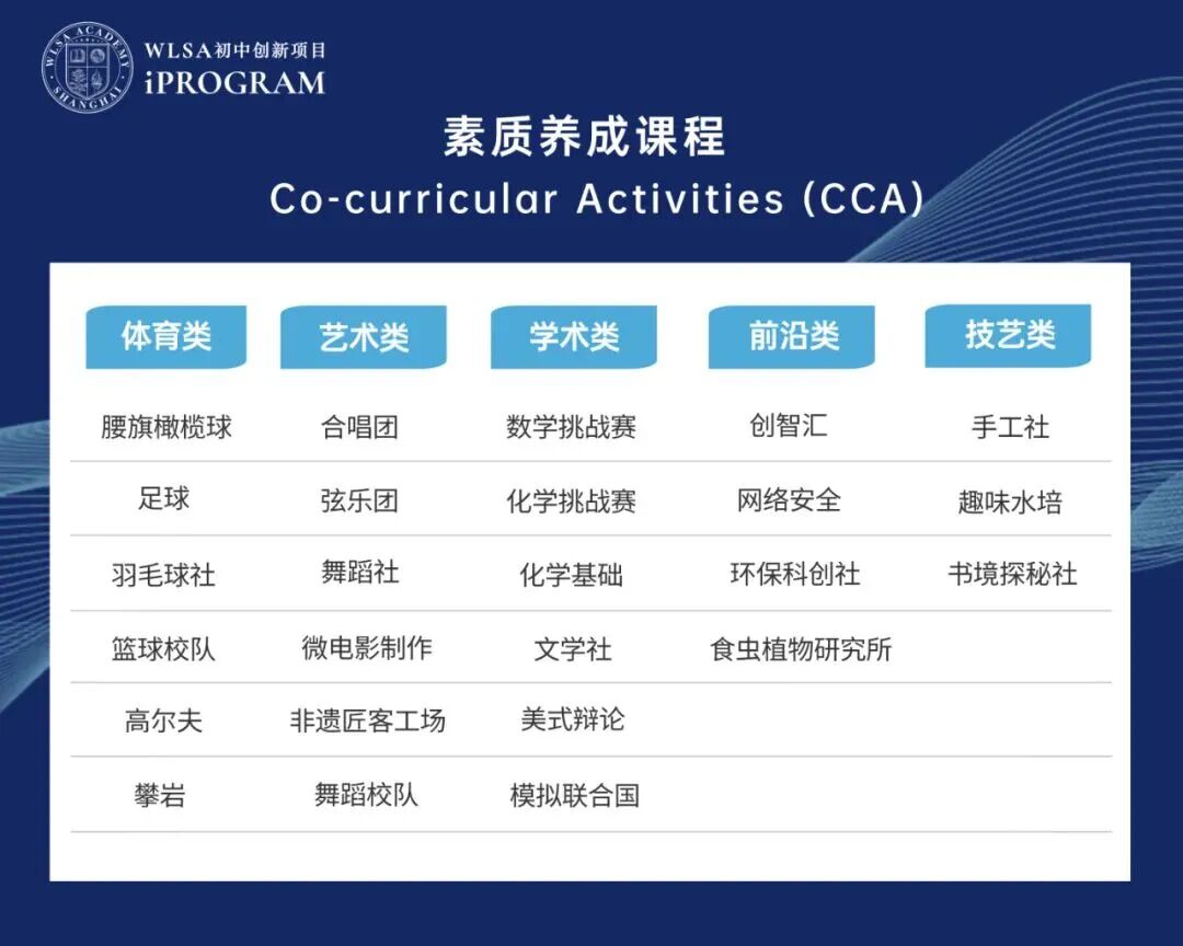 WLSA初中部 | 2025秋季学期开放日预约开启，课程创新赋能与众不同的你！