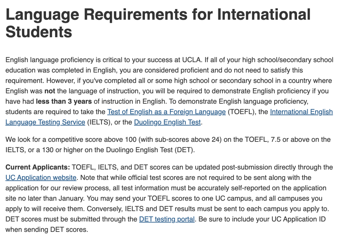 UCLA提高国际申请者托福要求 加州系更强调GPA与学科成绩！