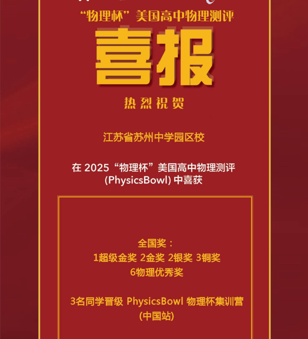 苏州国际生在参加哪些高含金量国际竞赛？附2025下半年可以报名的热门竞赛