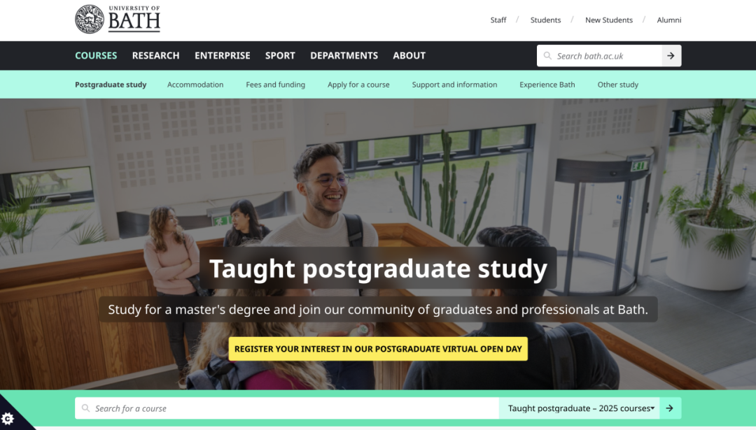 巴斯大学：古老罗马遗址旁的现代学府