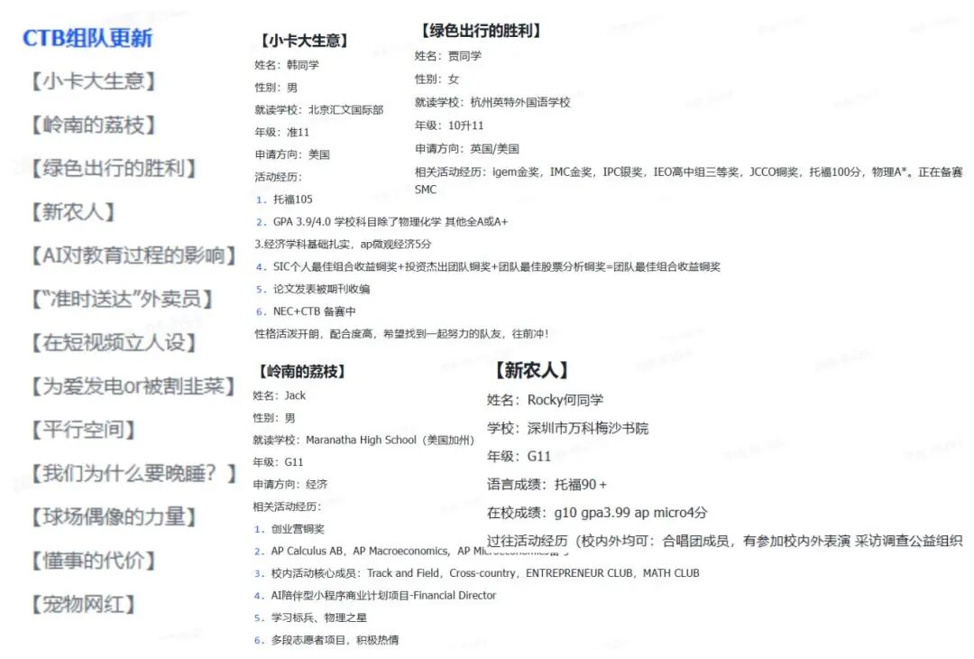 CTB在英/美本、港校申请中起关键作用？！附详细备赛攻略+培训
