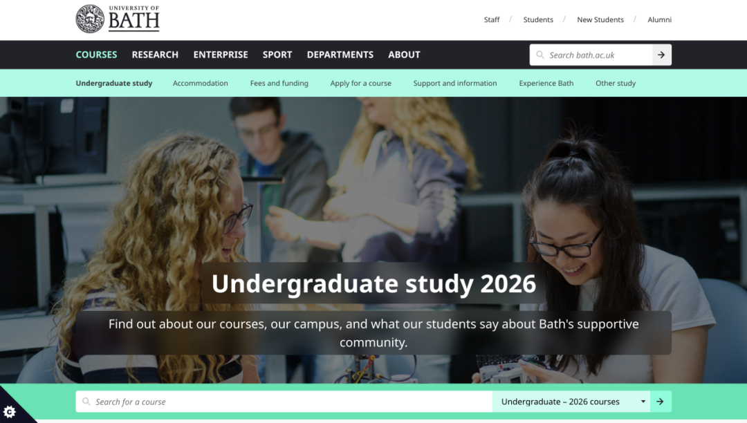 巴斯大学：古老罗马遗址旁的现代学府