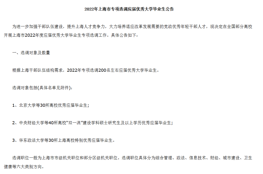 天塌了!上海2026选调公告已出:留学生无资格报名! 天塌了!上海2026选调公告已出:留学生无资格报名!