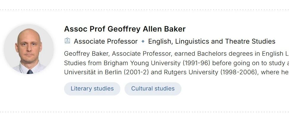 新加坡国立大学全奖博士项目（Prof. Geoffrey Allen Baker）