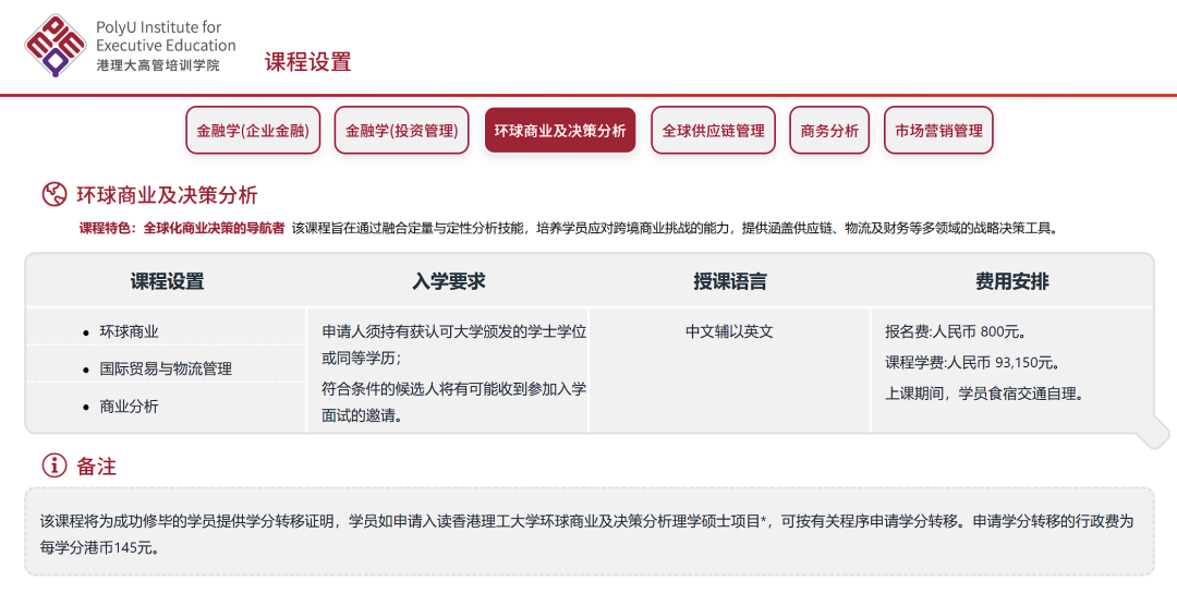重磅！港理工上新6大商科高管项目！学分可直接转申港理工硕士！
