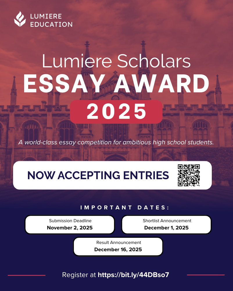 2个月倒计时｜2025 Lumiere Scholars 国际高中生写作比赛