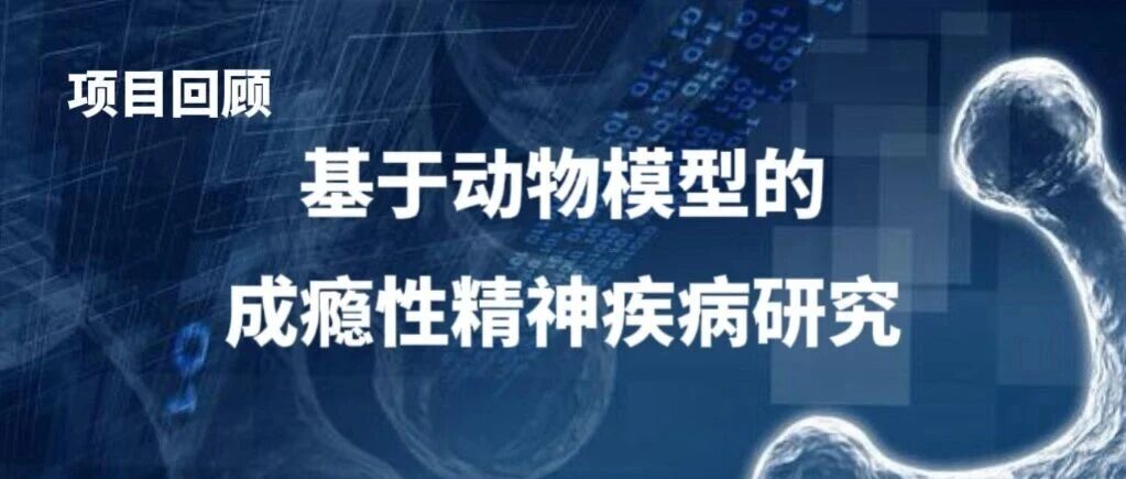 科研项目回顾｜基于动物模型的成瘾性精神疾病研究